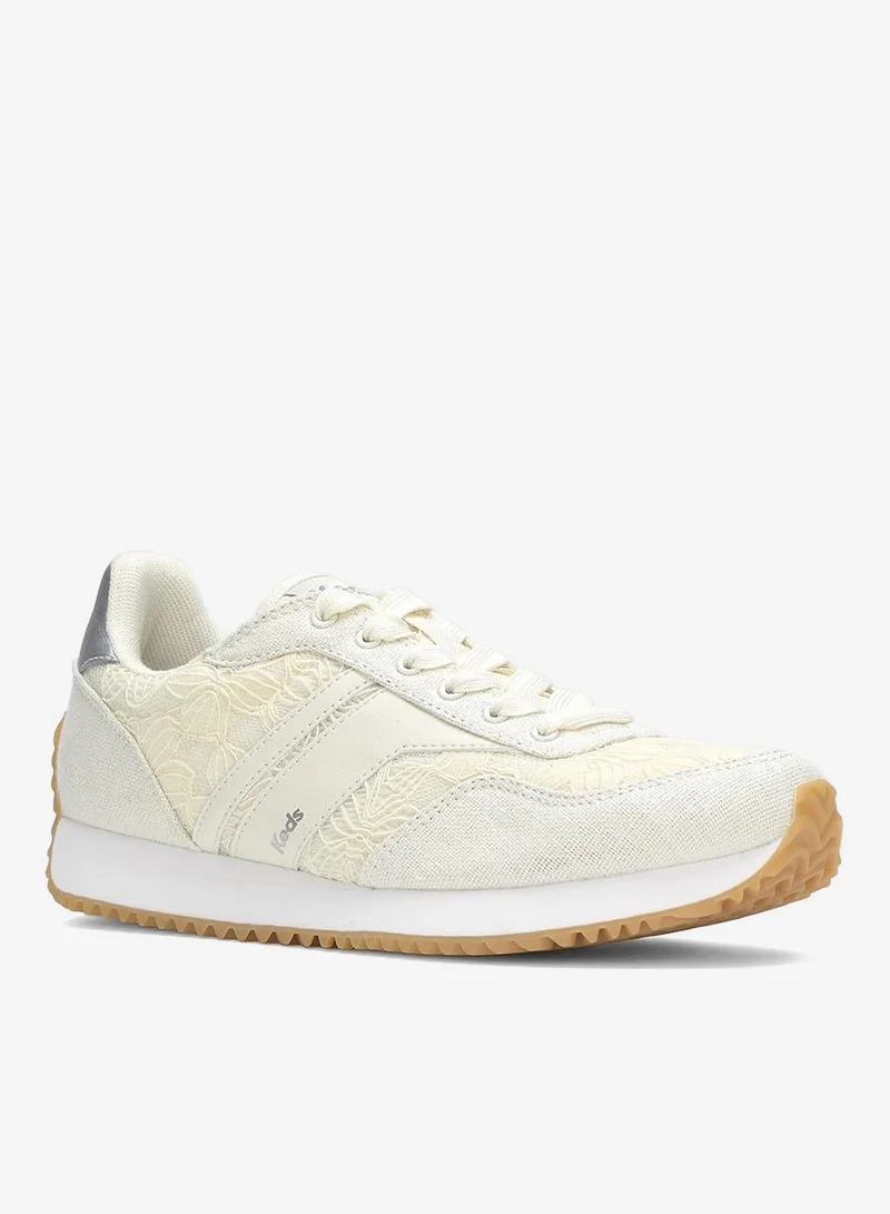 Keds Egret/Cream Keds Women's Rena Floral Lace Casual Sneaker Cream for Women | Best Price UAE